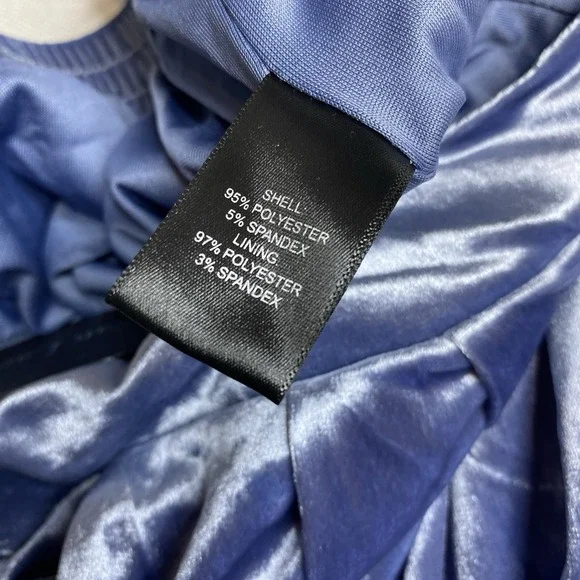 Christian Lacroix Medium Velour Wide Leg Pleated Pants Elastic Waist Light Blue - Picture 15 of 16